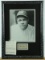 Babe Ruth Framed Photo With Autograph