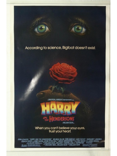 Harry and the Hendersons Movie Poster One Sheet