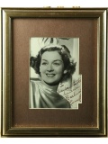 Rosalind Russell Framed Signed Photo