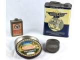 4 Piece Miscellaneous Cinema Tins