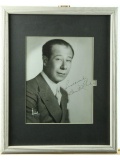 Bert Lahr Framed Signed Photo