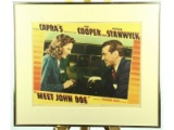 1941 Meet John Doe Lobby Card Gary Cooper