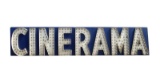 Cinerama Steel Lighted Marquee Sign