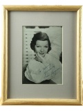 Frances Langford Framed Signed Photo