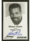 Shaun Gayle (Chicago Bears) Signed Photo
