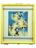 Pair of Framed Walt Disney Mickey Mouse Prints