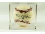 Bill Clinton 1992 Signed Baseball