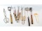 Lot of 8 Grill Utensils Spatulas Tongs Brushes