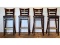 4 Wood Bar Stools High Top Table Chairs