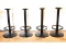 4 Tall Pub Table Base Stands Black Metal