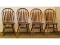 Lot of 4 Oak Arrowback Dining Kitchen Chairs