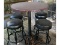 Outdoor Pub Table and 4 Bar Stools