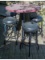 Outdoor Pub Table and 4 Bar Stools