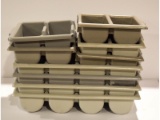 6 Silverware Plastic Caddies Trays