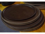 11 Large Oval Waitress Trays