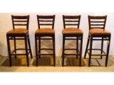 4 Bar Stools High Top Table Chairs