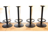 4 Tall Pub Table Base Stands Black Metal