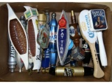 Box Lot of 17 Various Tap Handles Beer Tappers