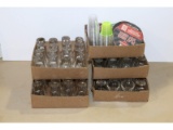 Lot of Various Barware Shot Glasses Coasters