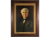 1920s Thomas Edison Framed Print Lamp Works