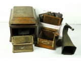 Boxed Lot of Phonograph Parts