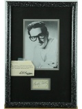 Buddy Holly Framed Photo With Autograph