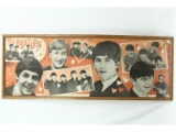 The Beatles Banner Poster in Frame 1964