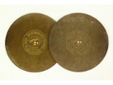 2 Symphonion Music Box Discs 11 3/4