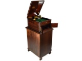 Victor Victrola XI Table Top Mahogany & Base Cab