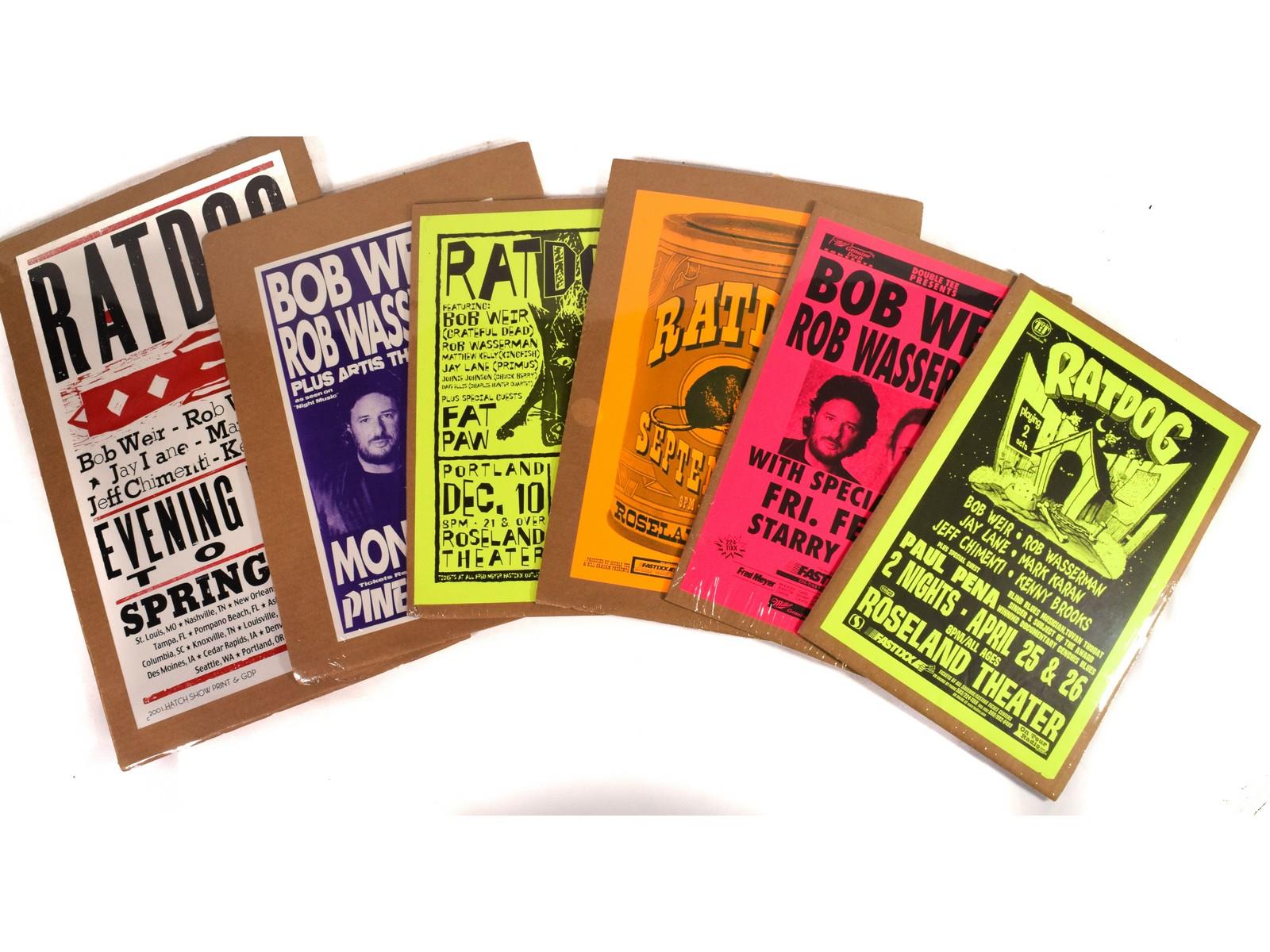 6 Bob Weir RatDog Concert Posters 1990-2001 | Proxibid
