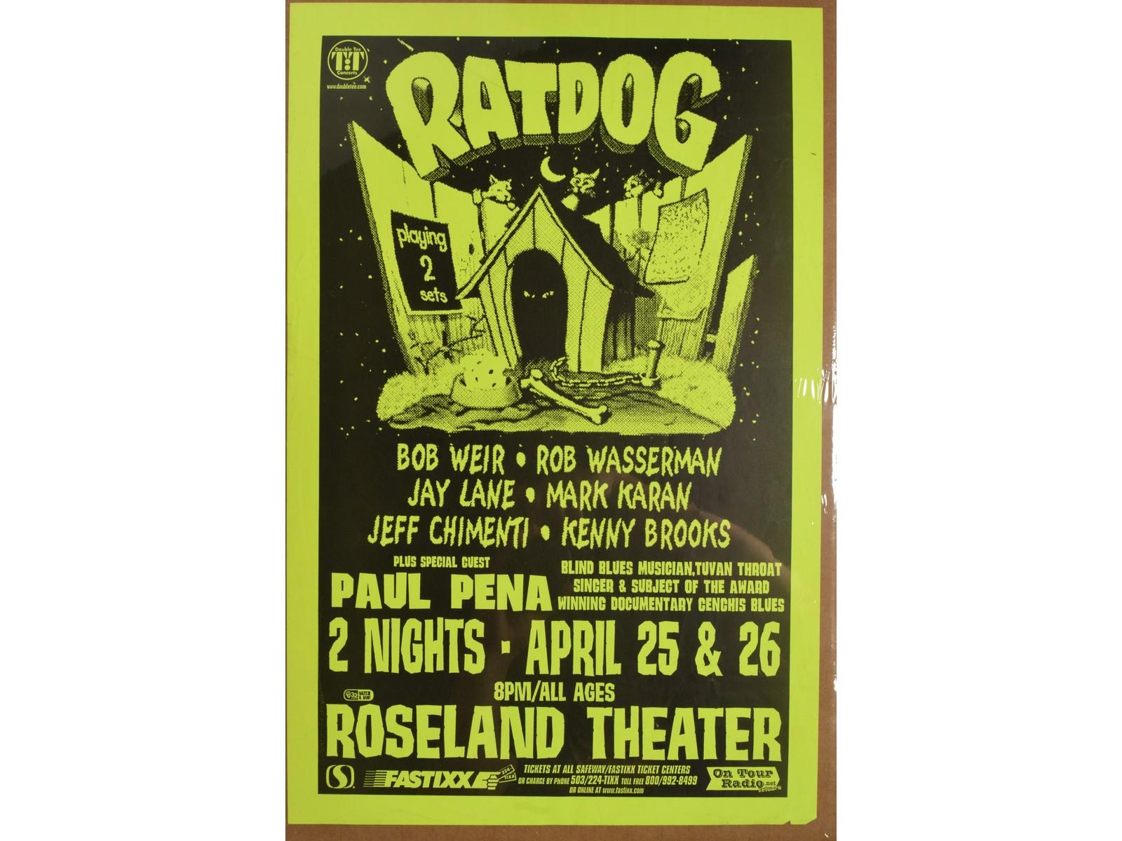 6 Bob Weir RatDog Concert Posters 1990-2001 | Proxibid