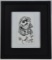 Stanley Mouse Ink Drawing on Napkin Jerry Garcia