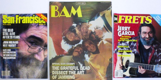 3 Grateful Dead Magazines 1985