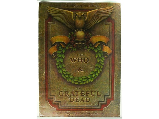 The Who Grateful Dead Concert Poster 1976