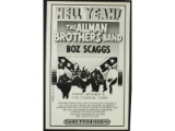 Allman Brothers Boz Scaggs Poster 1973