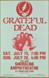 Grateful Dead Shoreline Concert Poster 1986
