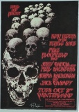 NRPS Jerry Garcia Jack Casady Signed Poster 1973