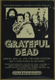 Grateful Dead Portland Coliseum Poster 1971