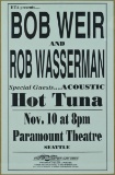 Bob Weir Hot Tuna Paramount Poster 1991