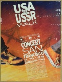 USA USSR Walk Jerry Garcia Mickey Hart Poster 1988