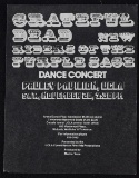 Grateful Dead NRPS Pauley Pavilion Handbill 1971