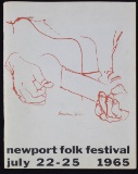 Bob Dylan Newport Folk Festival Program 1965