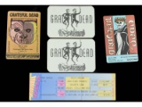 4 Grateful Dead Backstage Passes and 1 Ticket 1990