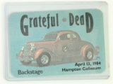 Grateful Dead Hampton Backstage Pass 1984