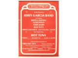 Jerry Garcia Band Hot Tuna Concert Poster 1977