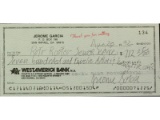 Jerry Garcia Signed Check Roto Rooter Sewer 1992