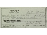 Jerry Garcia Signed Check Service Unlimited 1992