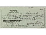 Jerry Garcia Signed Check Mill Valley Arts 1992