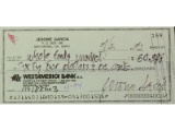 Jerry Garcia Signed Check Whole Foods Market 1992