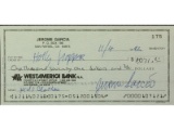 Jerry Garcia Signed Check Holly Hopper 1992